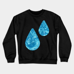 Water Drops Crewneck Sweatshirt